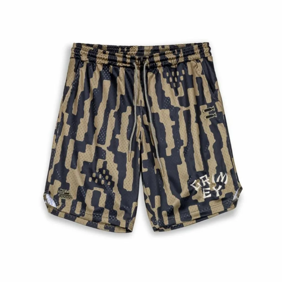 Grimey Pantalon Corto Lucky Dragon Mesh Basket - Green - Ss24 Best Sale