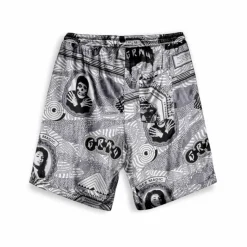 Grimey Pantalon Corto Supastar Satin - Black - Ss24 Cheap