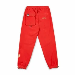 Grimey Pantalon Back At You Polar Fleece - Red - Fw23 Shop