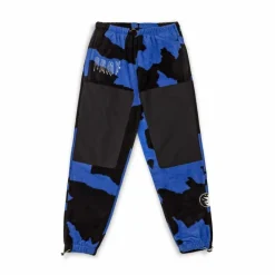 Grimey Pantalon Back At You All Over Print Polar Fleece - Royal Blue - Fw23 Fashion
