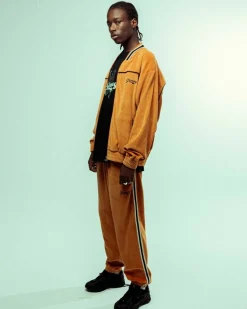 Grimey Pantalon Madrid Velvet - Orange - Fw23 Store