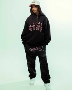 Grimey Pantalon Melted Stone Nylon Tie And Dye - Black - Fw23 Outlet