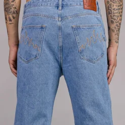 Grimey Pantalon Snow Fox - Washed Blue - Winter L 22 Cheap
