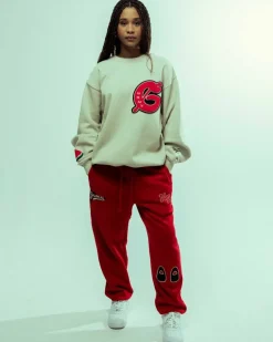 Grimey Panttalon Chandal Nablus - Dark Red - Fw23 Shop