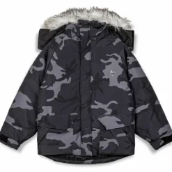 Grimey Parka All Over Print Tusker Temple Puffer - Black - Fw23 Sale