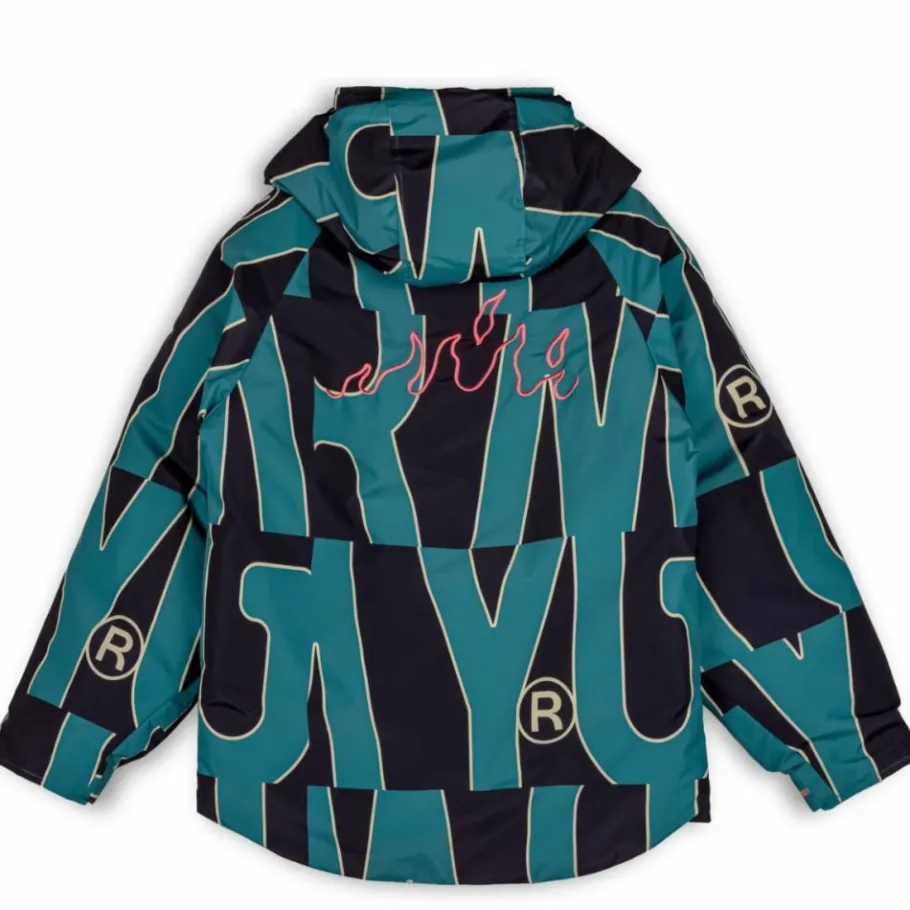 Grimey Parka Snow Fox All Over Print - Blue - Winter 22 Online