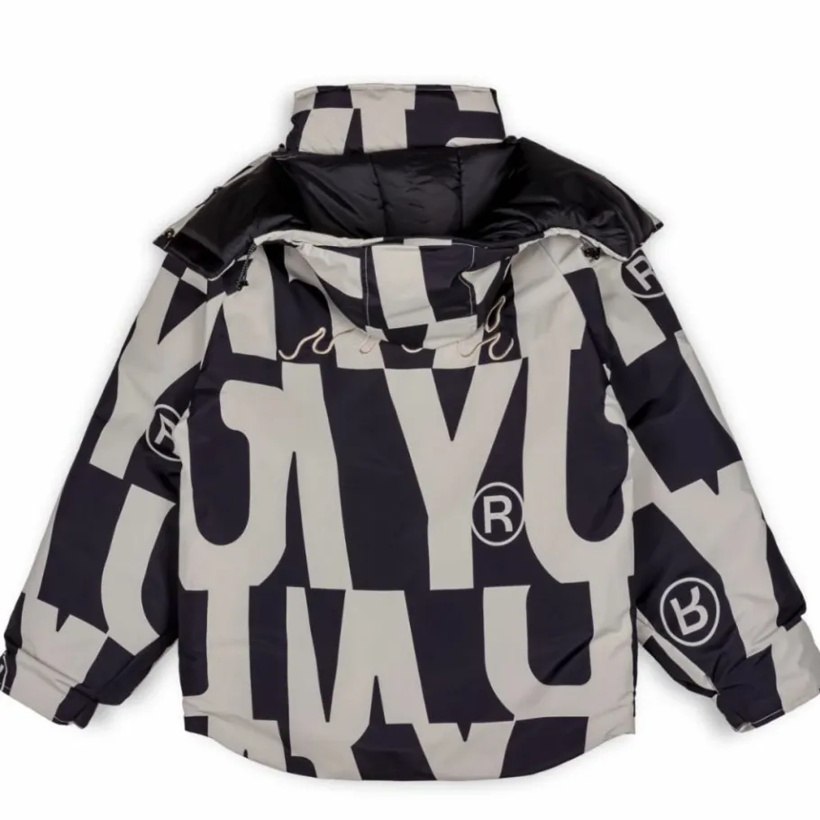 Grimey Parka Snow Fox All Over Print - Black - Winter 22 Shop