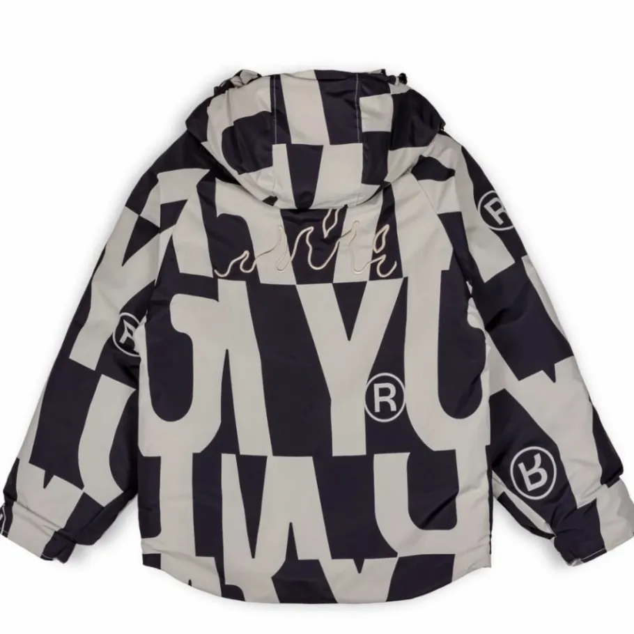 Grimey Parka Snow Fox All Over Print - Black - Winter 22 Shop