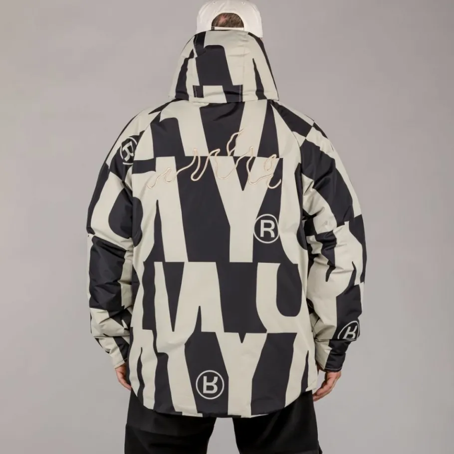 Grimey Parka Snow Fox All Over Print - Black - Winter 22 Shop