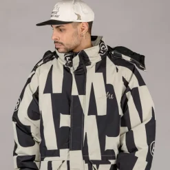 Grimey Parka Snow Fox All Over Print - Black - Winter 22 Shop