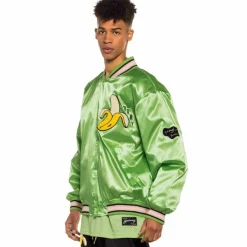 Grimey Satin Jacket Jungle Punch - Green - Spring 22 New