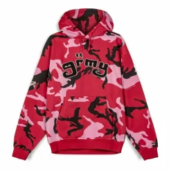 Grimey Sudadera Capucha All Over Print Tusker Temple Vintage - Red - Fw23 Online