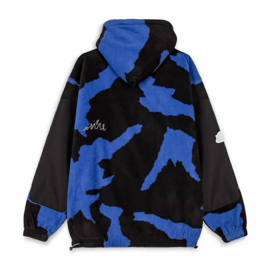 Grimey Sudadera Capucha Back At You All Over Print Polar - Royal Blue - Fw23 Shop