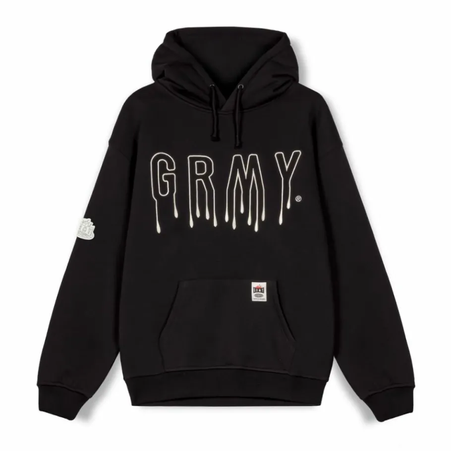 Grimey Sudadera Capucha Back At You Vintage - Black - Fw23 Outlet