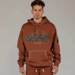 Grimey Sudadera Capucha Fire Route - Brown - Spring 23 Store