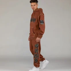 Grimey Sudadera Capucha Fire Route - Brown - Spring 23 Store
