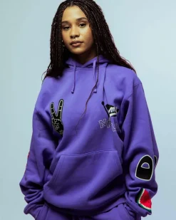 Grimey Sudadera Capucha Nablus Vintage - Purple - Fw23 Best