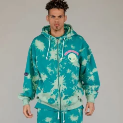 Grimey Sudadera Capucha Ufollow - Bleached Blue - Spring 23 Store