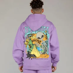 Grimey Sudadera Capucha Ufollow Lilac - Spring 23 Fashion
