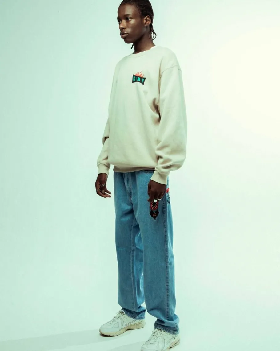 Grimey Sudadera Back At You Vintage - Cream - Fw23 New