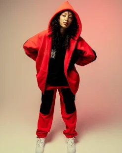 Grimey Sudadera Back At You Polar - Red - Fw23 Clearance
