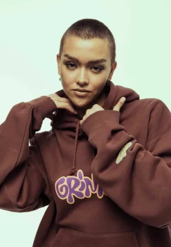 Grimey Sudadera Bloodsucker Vintage - Brown - Ss24 Clearance