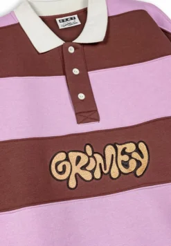 Grimey Sudadera Bloodsucker Stripes Polo - Brown - Ss24 New