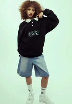 Grimey Sudadera Bloodsucker Polo - Black - Ss24 Fashion