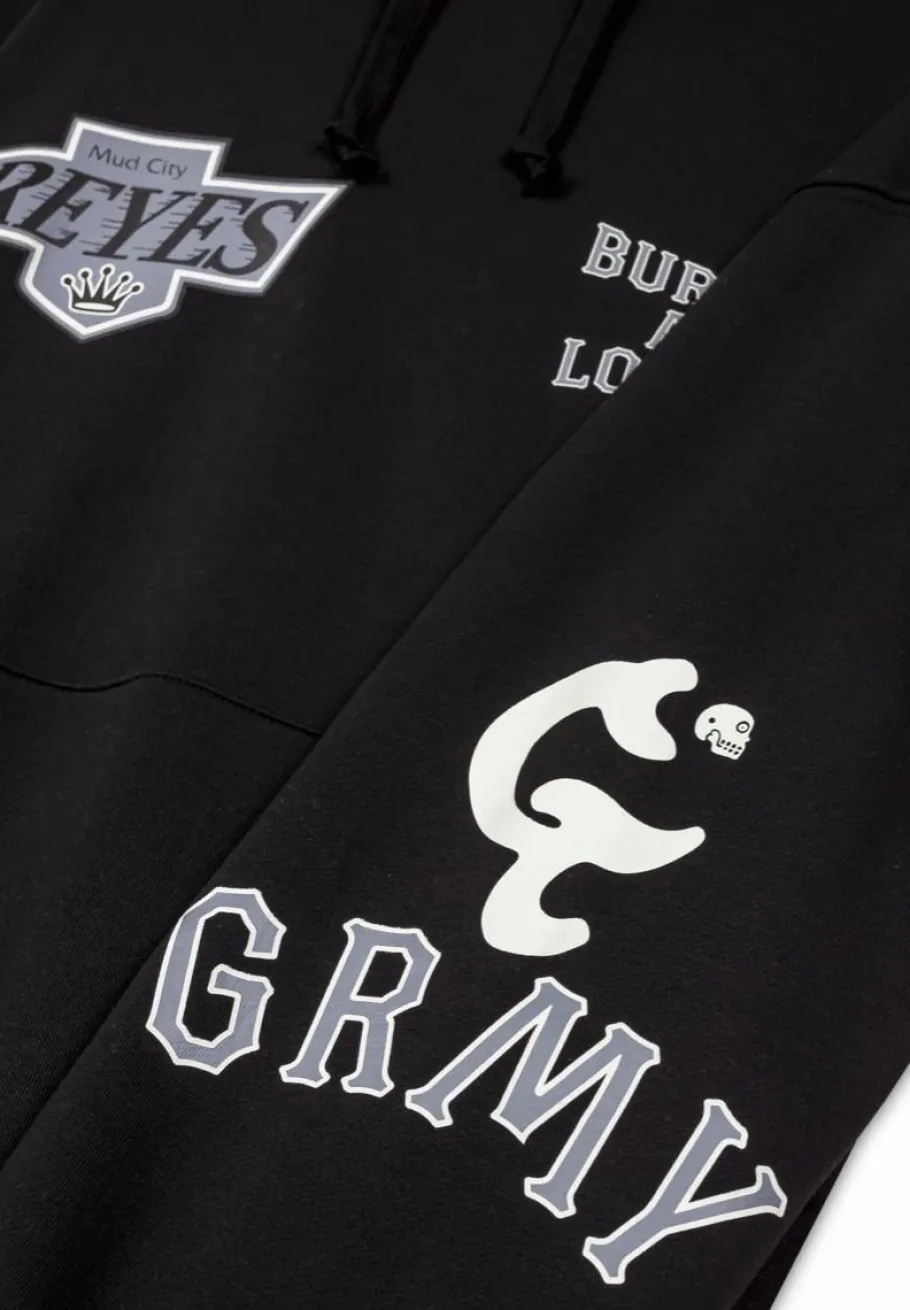 Grimey Sudadera Causing Panic Vintage Hoodie - Black - Ss24 Best
