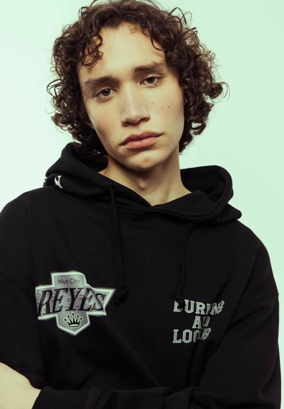 Grimey Sudadera Causing Panic Vintage Hoodie - Black - Ss24 Best