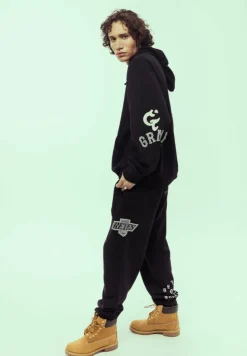 Grimey Sudadera Causing Panic Vintage Hoodie - Black - Ss24 Best