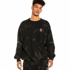 Grimey Sudadera Day Dreamer Crewneck Bleached Black - Spring 22 Cheap