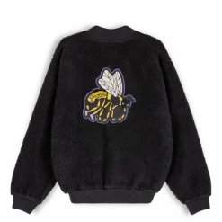 Grimey Sudadera "Hive" Sherpa Button Sweatshirt - Black - Fall 22 Flash Sale