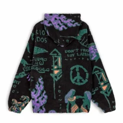Grimey Sudadera Lost Boys All Over Sherpa Hoodie - Black - Winter 22 Cheap