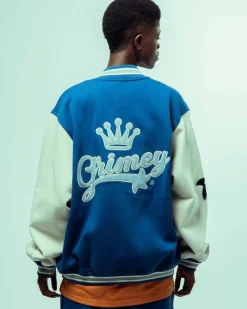Grimey Sudadera Madrid Fleece Button Heavyweight - Navy - Fw23 Clearance