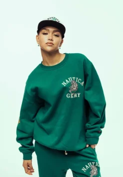 Grimey Sudadera Mighty Harmonist Nautica X Grmy - Green - Ss24 Best Sale