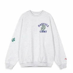 Grimey Sudadera Mighty Harmonist Nautica X Grmy - Sport Grey - Ss24 Store