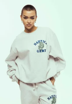 Grimey Sudadera Mighty Harmonist Nautica X Grmy - Sport Grey - Ss24 Store