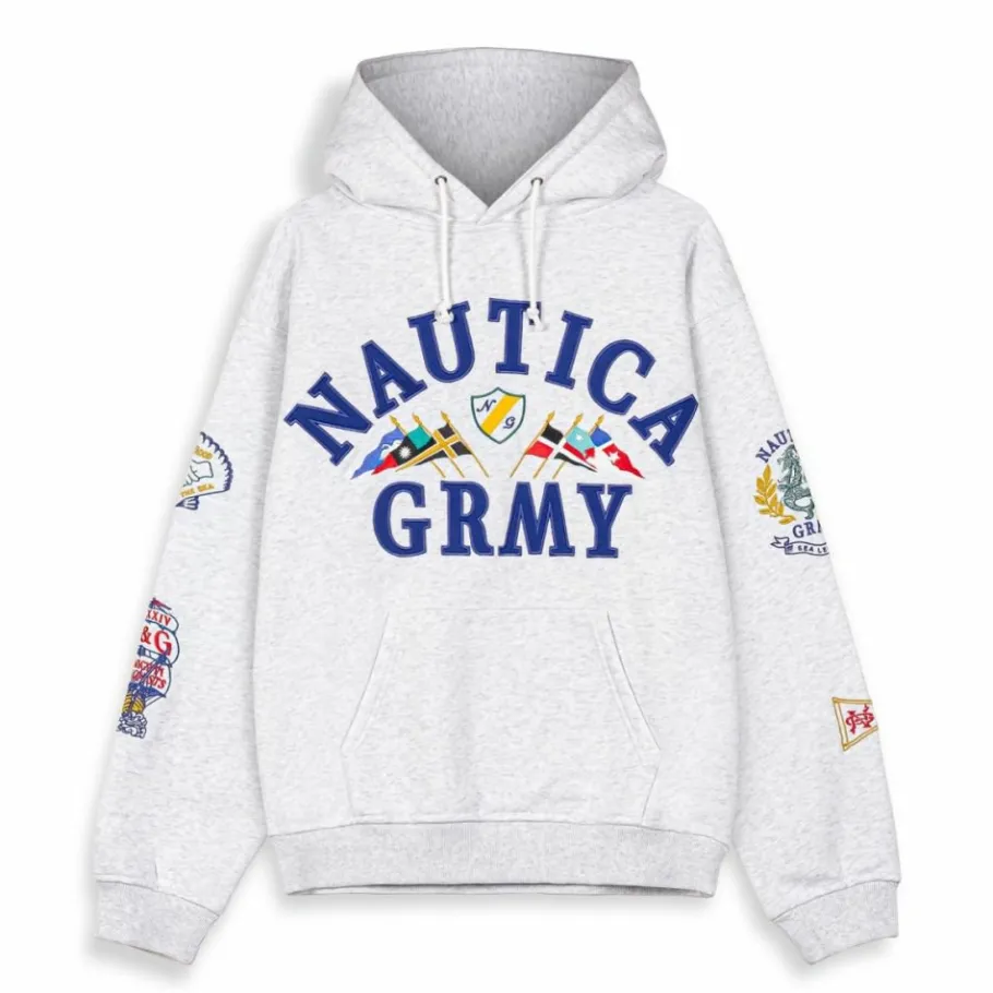 Grimey Sudadera Mighty Harmonist Nautica X Grmy - Sport Grey - Ss24 Sale
