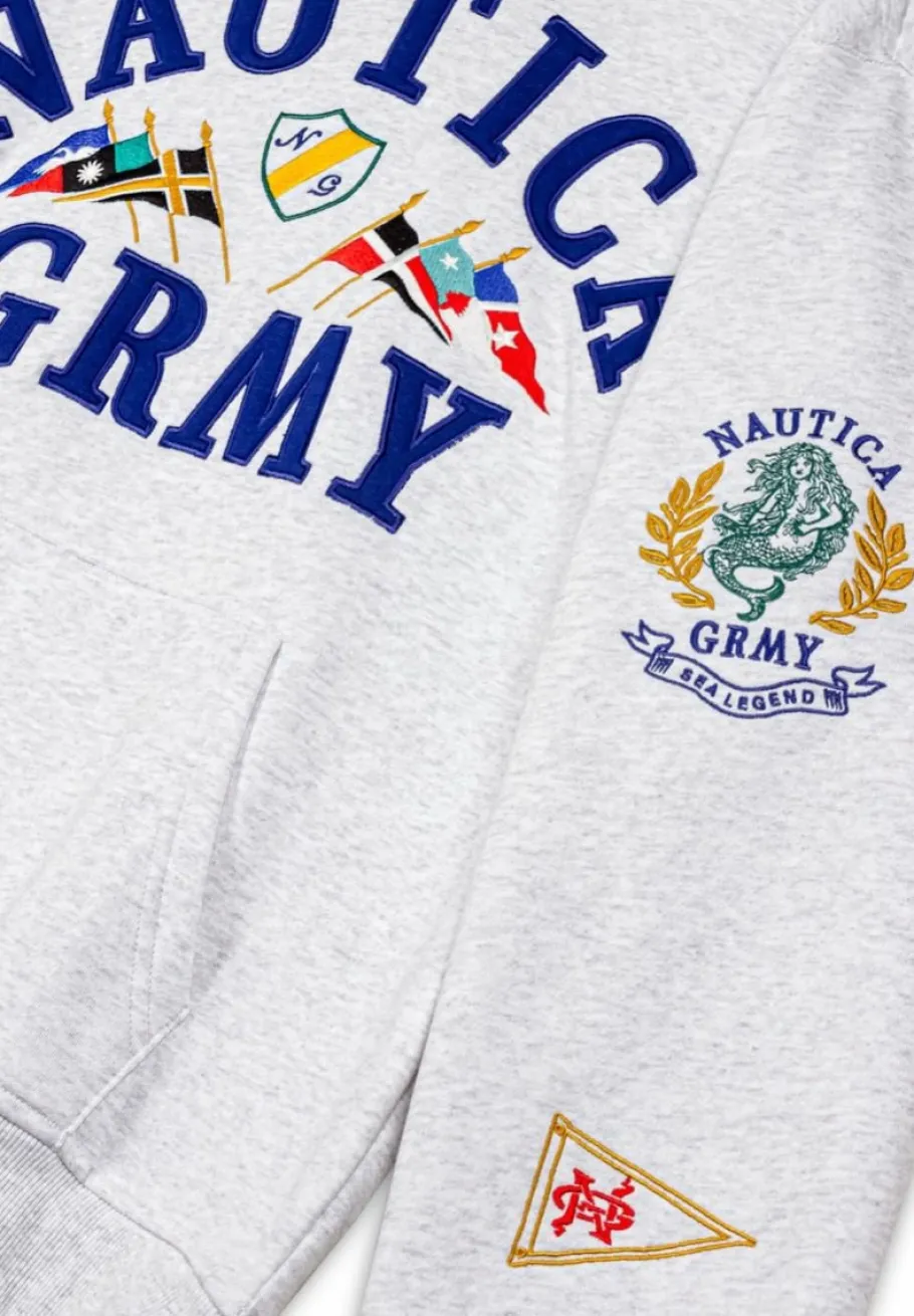 Grimey Sudadera Mighty Harmonist Nautica X Grmy - Sport Grey - Ss24 Sale