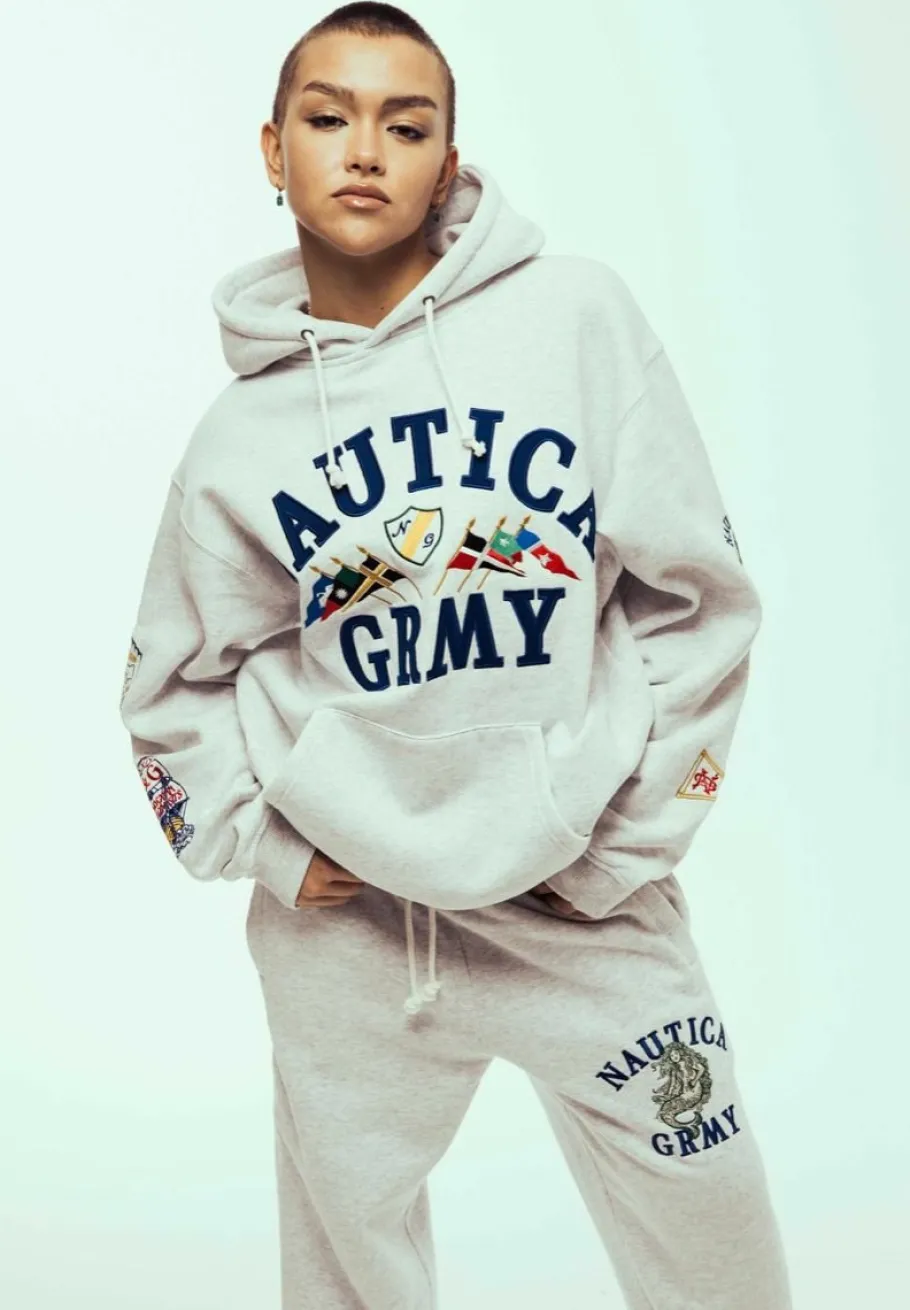 Grimey Sudadera Mighty Harmonist Nautica X Grmy - Sport Grey - Ss24 Sale
