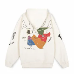 Grimey Sudadera "Pasion Gamberra (Gp X Grmy)" Hoodie - White - Fall 22 Cheap