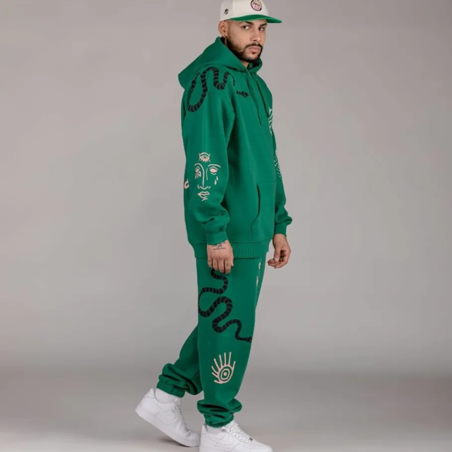 Grimey Sudadera "Snipes X True Roots" Hoodie - Green - Fall 22 Best Sale