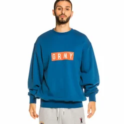 Grimey Sudadera Steez Crewneck Fw20 Blue Hot
