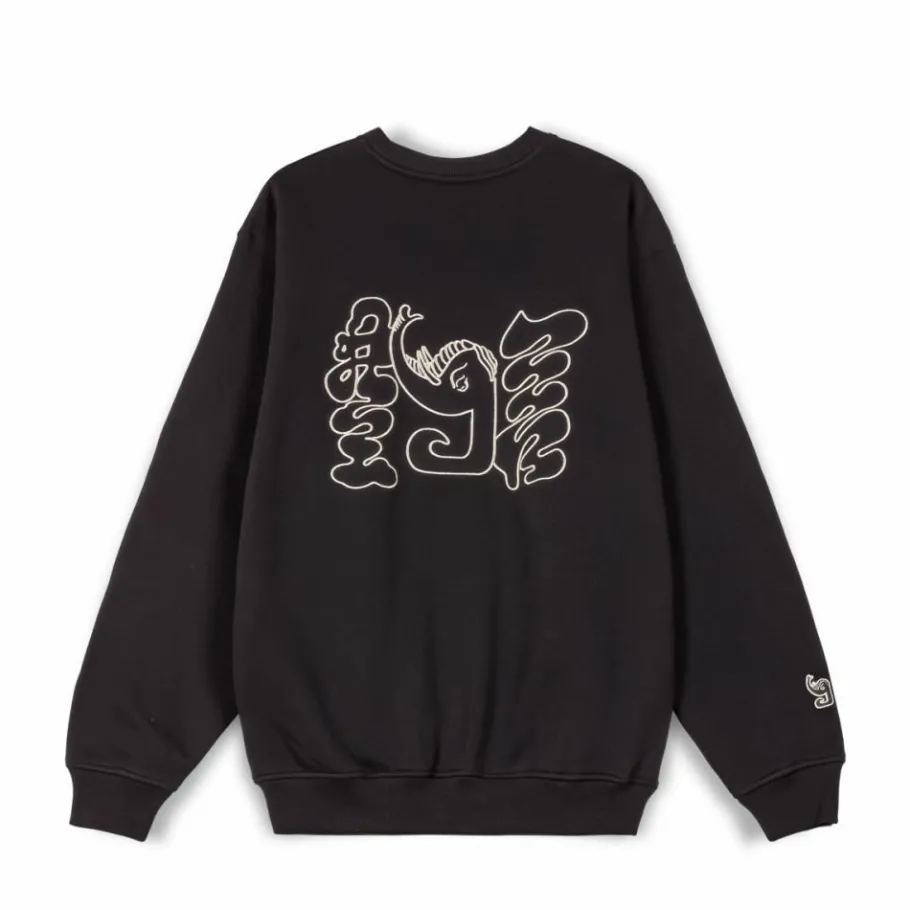 Grimey Sudadera Tusker Temple Vintage - Black - Fw23 Fashion
