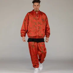 Grimey Track Jacket The Toughest Satin Red - Spring 23 Shop