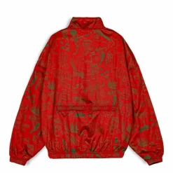 Grimey Track Jacket The Toughest Satin Red - Spring 23 Shop