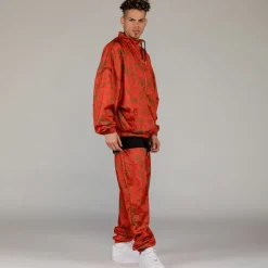 Grimey Track Jacket The Toughest Satin Red - Spring 23 Shop
