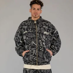 Grimey Track Jacket The Toughest Black - Spring 23 Store